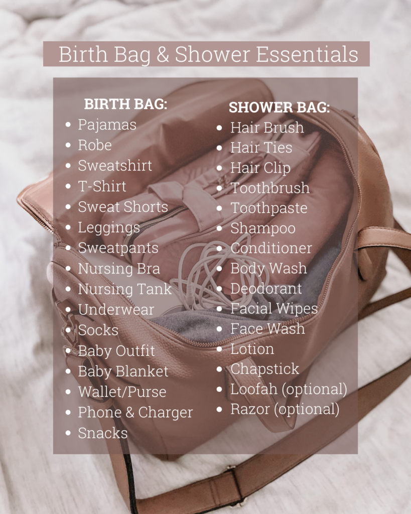 This image has an empty alt attribute; its file name is Birth-Prep-Birth-Bag-Shower-Essentials-819x1024.png